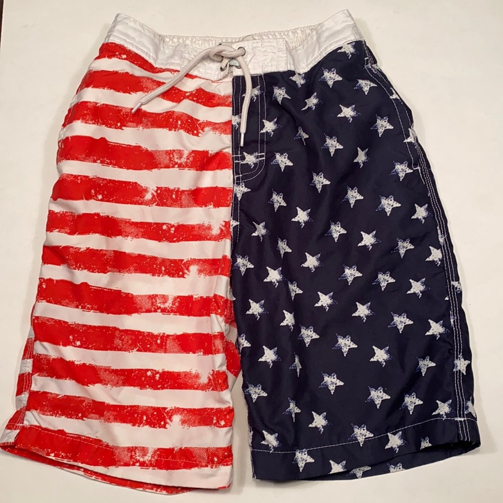 Boy’s Flag Swim Trunks